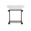 Gloss White Fireclay Rectangular Console Bathroom Sink with Overflow-49500060-119117376