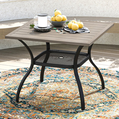 Olon Metal 4 - Person Dining Table by Winston Porter
