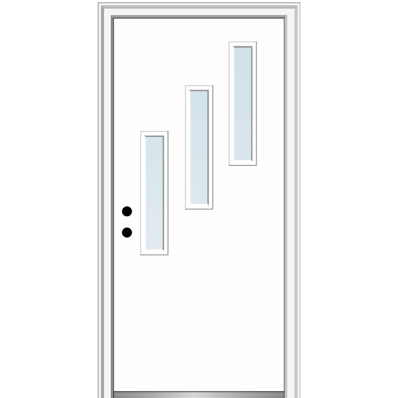 Porte d'entrée prémontée Spotlight, Droite / vers l'intérieur, H 81,75 po x l 33,5 po x P 6,56 po