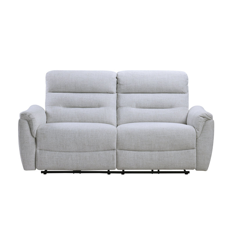 Canapé gris Chenille Power Motion avec port USB
