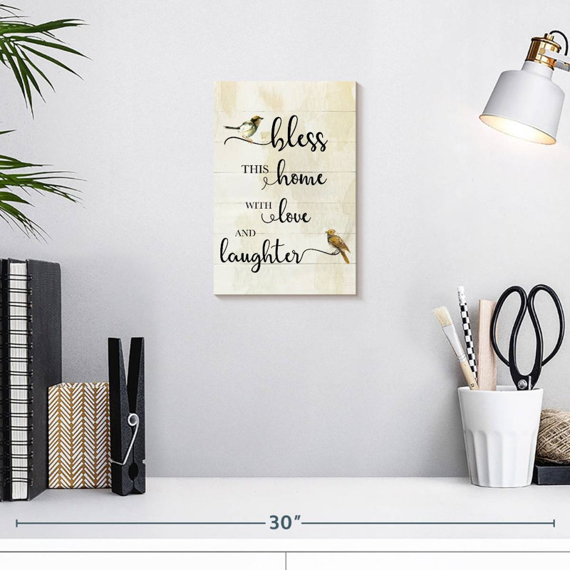 Plaque murale Kema Bless This Home, H 12 po x l 8 po