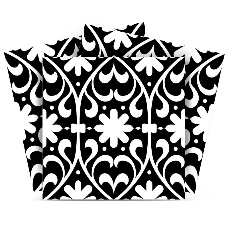 Carreaux amovibles à peler et coller floraux 12 po x 12 po