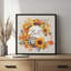 «Fall Wreath» par Nicole DeCamp, reproduction d'art-239672098-239672100-239672104