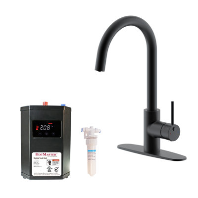 3 in 1 Kitchen Faucet with Instant Hot Water Tank and Water Filter System