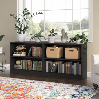 Universal Small 2 Shelf Bookcase In Black
