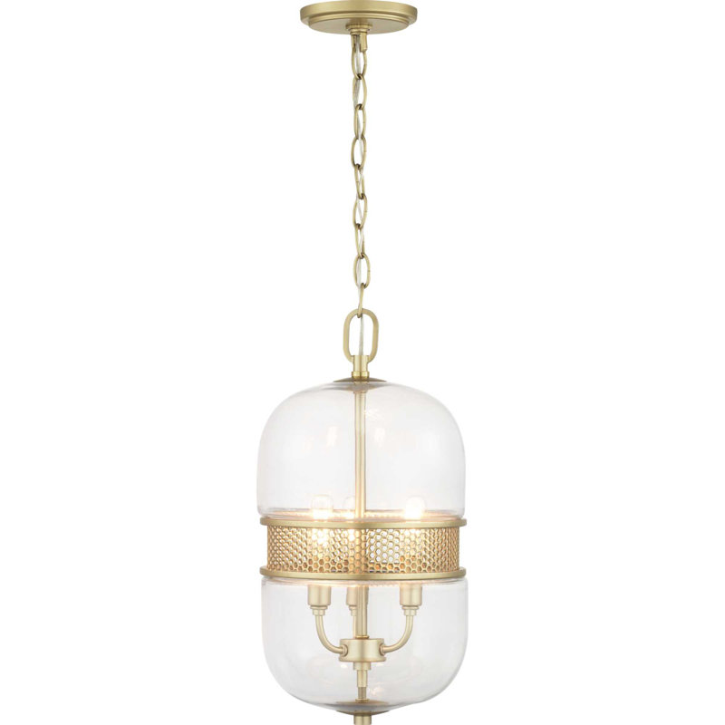 Amalgre 3 - Light Unique/Statement Pendant, Vintage Gold