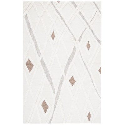 Striped Wool Hand Tufted Area Rug