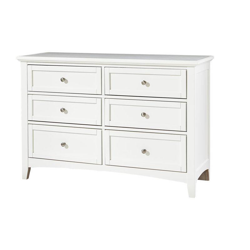 Aqib 52'' W 6 - Drawer Dresser, Soft White