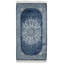 Tapis turc bleu marine et ivoire 3x5