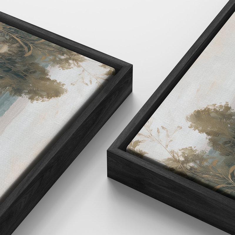 «Autumn Trees» par Misty Field, impression d'art sur le salon, H 20 po x l 60 po, Noir