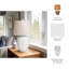 Lampe de table Lark Manor ™ en céramique blanche de 29 pouces pour un décor douillet