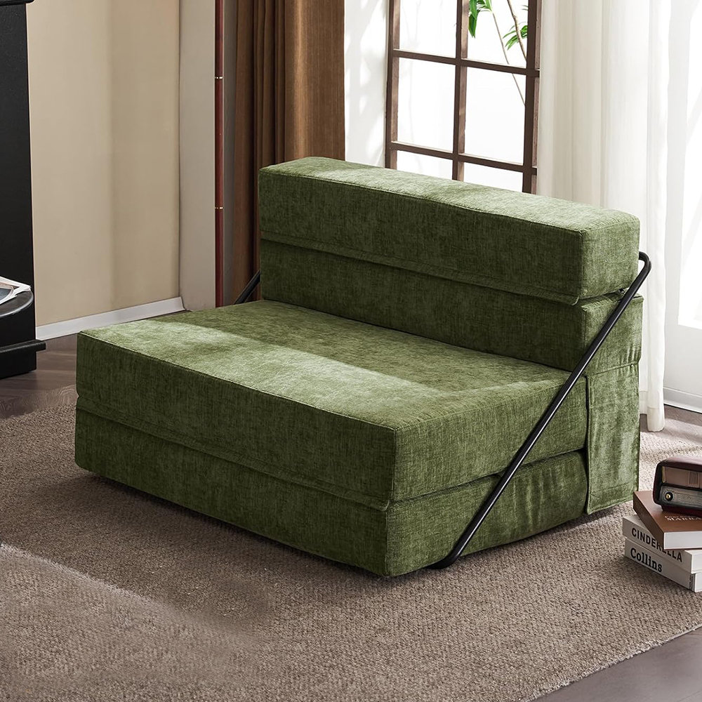 Latitude Run® Taneia 39.4'' Upholstered Convertible Sofa | Wayfair