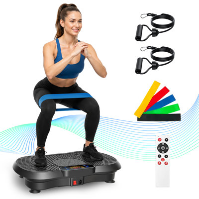 Whole Body Vibration Workout Machine, 10 Auto / 200 Manual Speed Settings, with Wireless Remote and Bluetooth Music Function