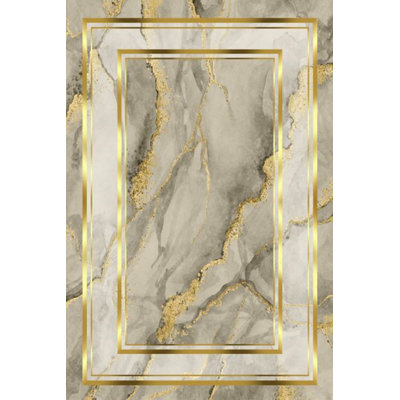 Tapis de couloir luxueux, tissu 100% velours, 39,4 po x 59,1 po | Semelle antidérapante en coton, d'une hauteur de poils de 0,4 po | Antibactérien, lavable à la machine | Impression numérique 3D, design élégant pour le décor et le confort de la maison
