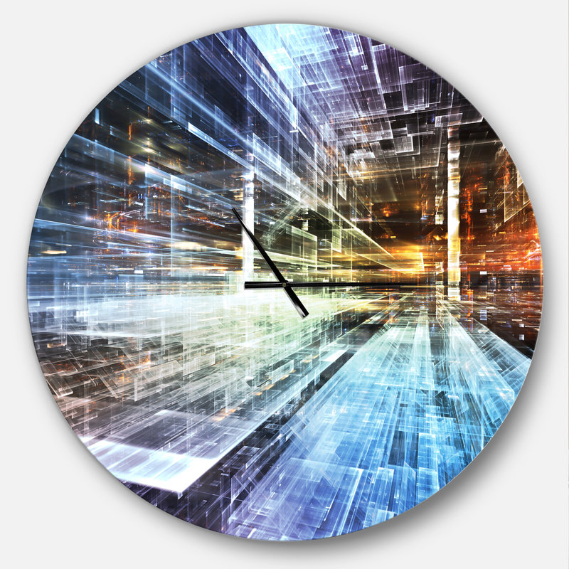 Futur industriel - Horloge murale moderne, Surdimensionné