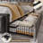  Upholstered Bed with Wood Frame, 4 Storage Drawers, Modern Bed Frame with Charging Station & LED Lights, Headboard Included,Queen/Gray-108946934-108946936