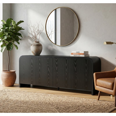 Armoire incurvée moderne de 65 po pour téléviseur de 70 po ou moins