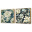 Morissette - Ensemble de 2 collages carrés botaniques abstraits-101844478-101844477