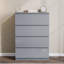 4 Drawer High Gloss Chest, (FSC 100%) Bedroom Home Storage Furniture-877483767