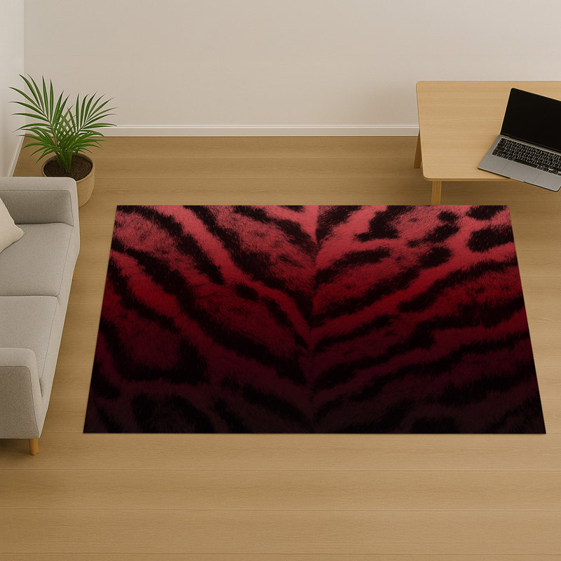 Abstract Area Rug, Runner 70 x 140 cm