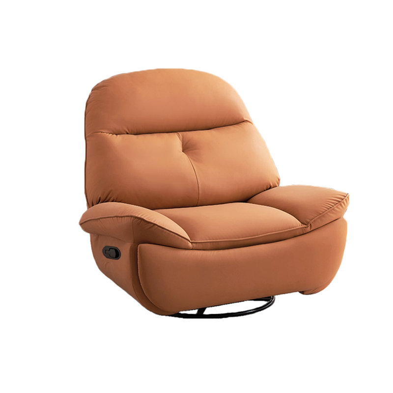 Fauteuil inclinable en similicuir Zeanna, Orange