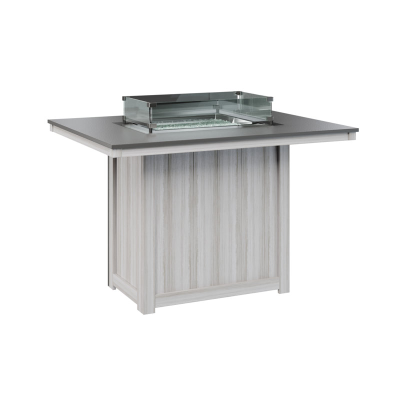 Foyer de table berlinois Donoma, H 36 po x l 41 po x P 54 po, Acier inoxydable martelé avec base en coquillage