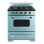 Classic Retro 30" 4 burner 3.9 cu. ft. Freestanding Gas Range with Convection Oven
