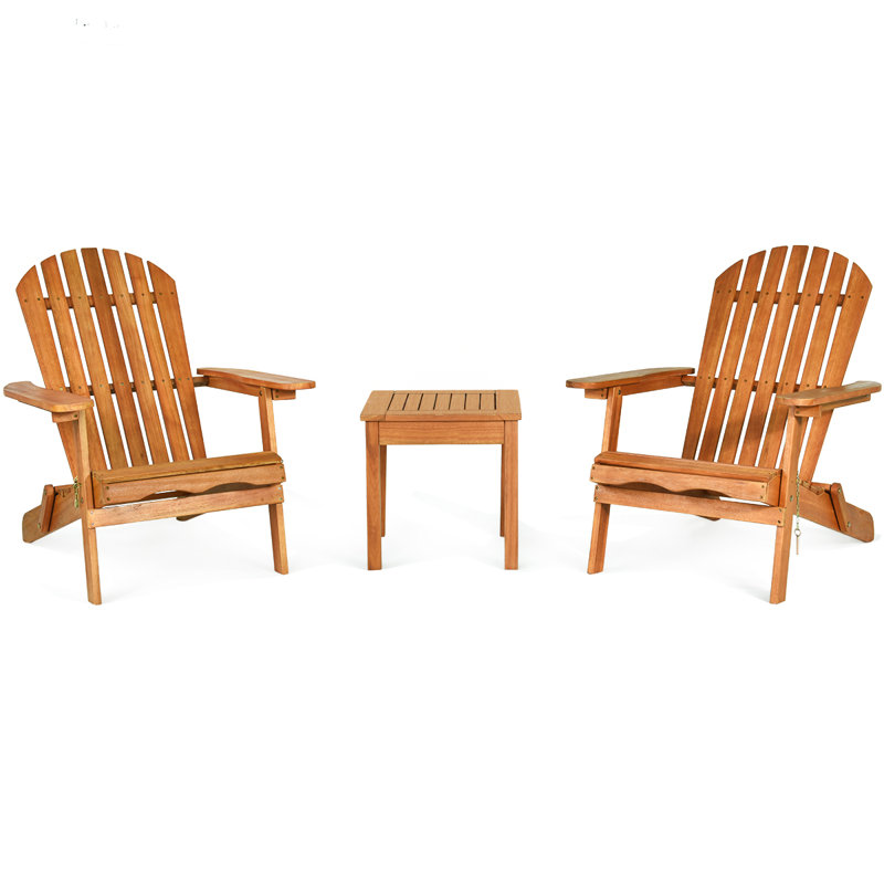 Aasen Eucalyptus 2 - Person Patio Conversation Set
