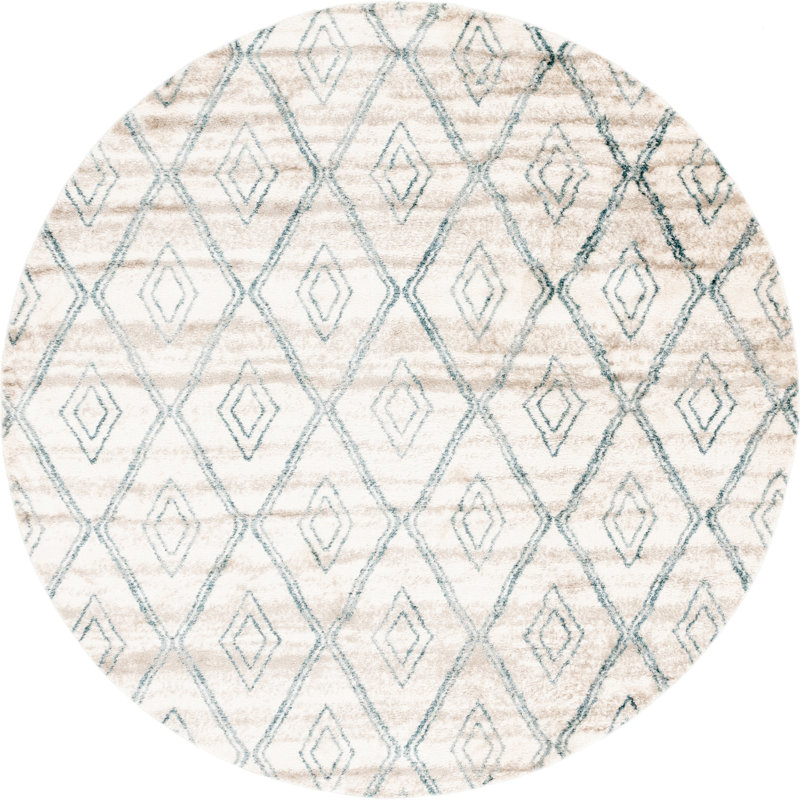 Skye Geometric Indoor Rug, Round 4'7"