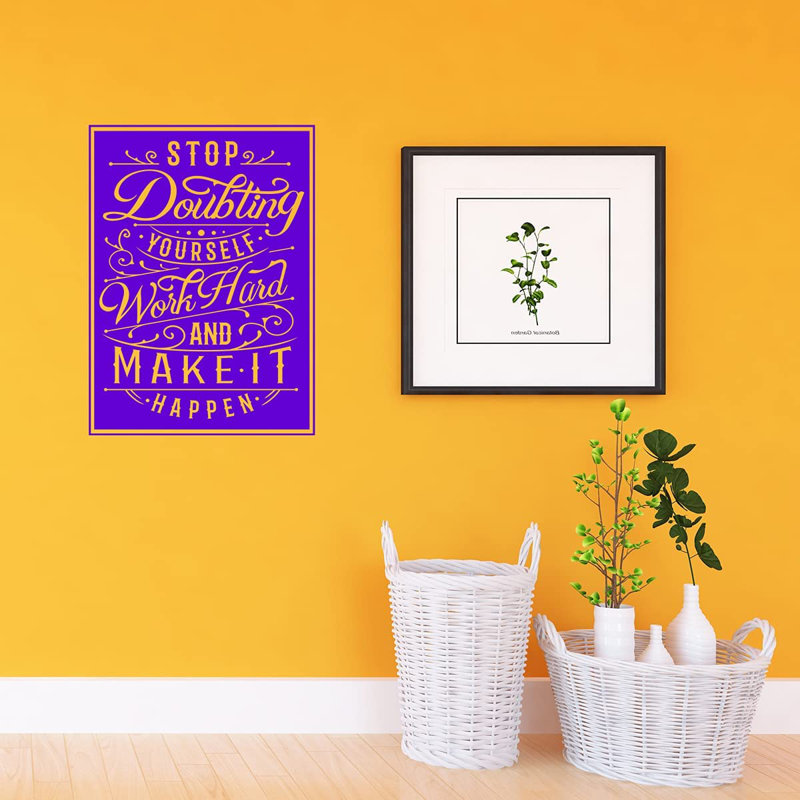 Adhésif décoratif, H 23 po x l 17 po, Mauve