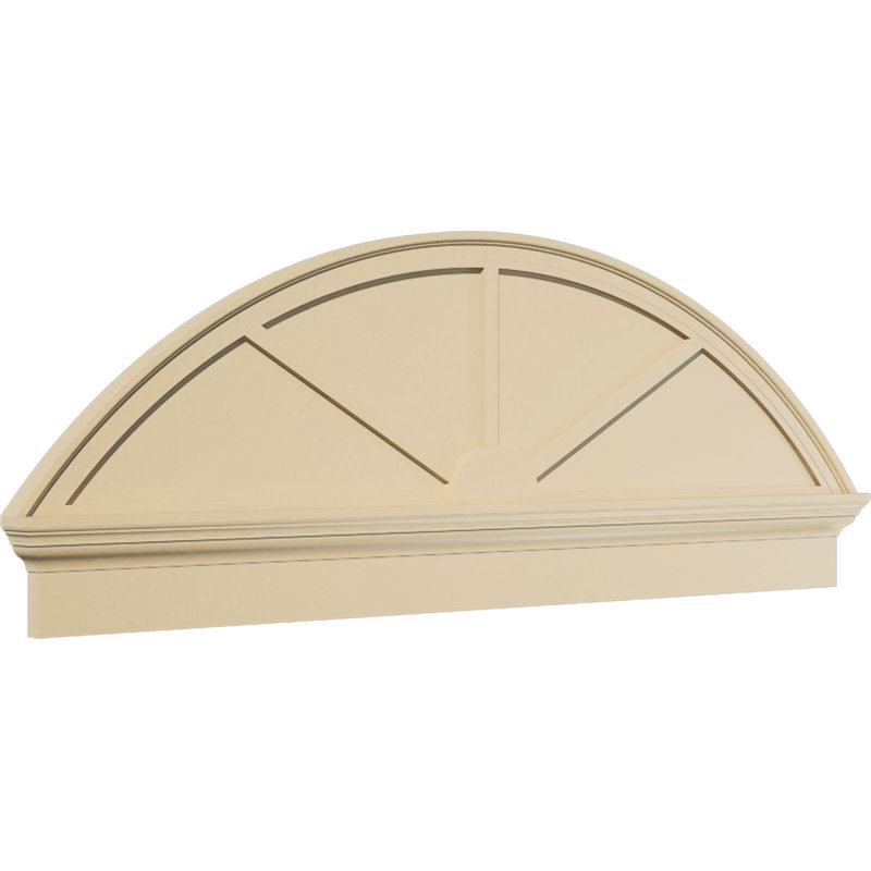 Fronton en uréthane à 3 branches Seglom Arch Signature, brun clair apprêté, 58 po x 21,375 po x 2,75 po, Combinaison
