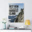 The Best View Motivational Verse - Wrapped Canvas Print-1396605097