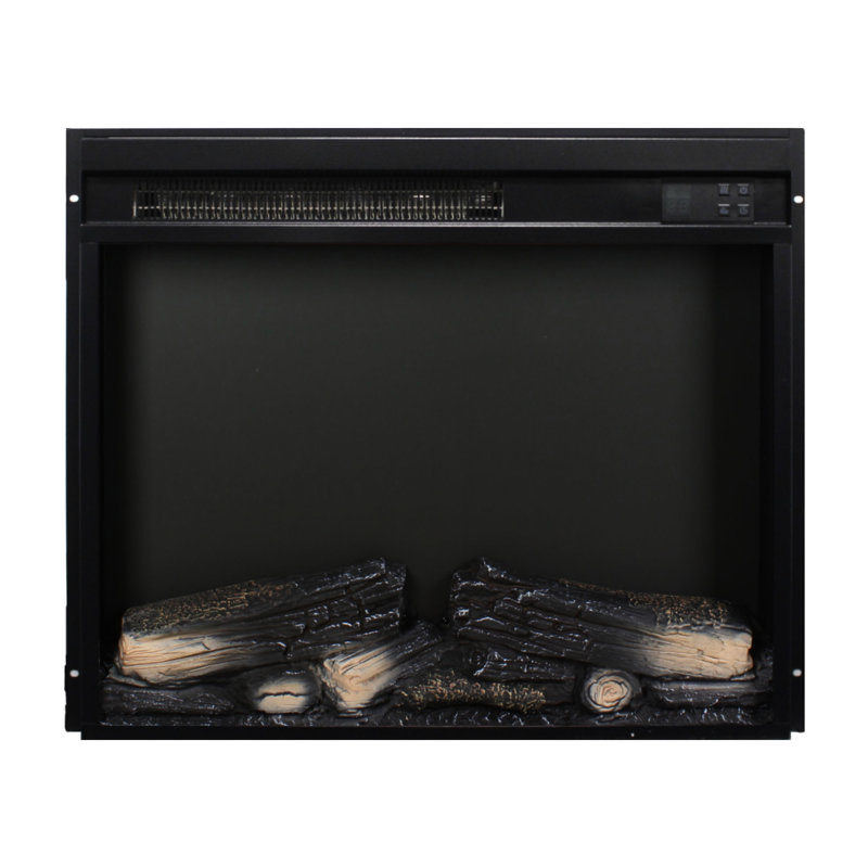 Foyer électrique encastrable de 23 pouces avec radiateur ultra mince et réaliste avec télécommande et minuterie de protection contre la surchauffe / chaleur de 1400 W, 5000 W par heure, 11 réglages de température, 50000 heures, source DEL 4