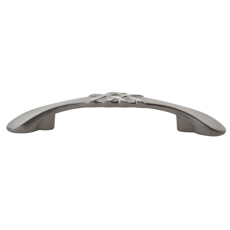 GlideRite Hardware Classic Braided Cabinet Bar Pull, Satin Pewter
