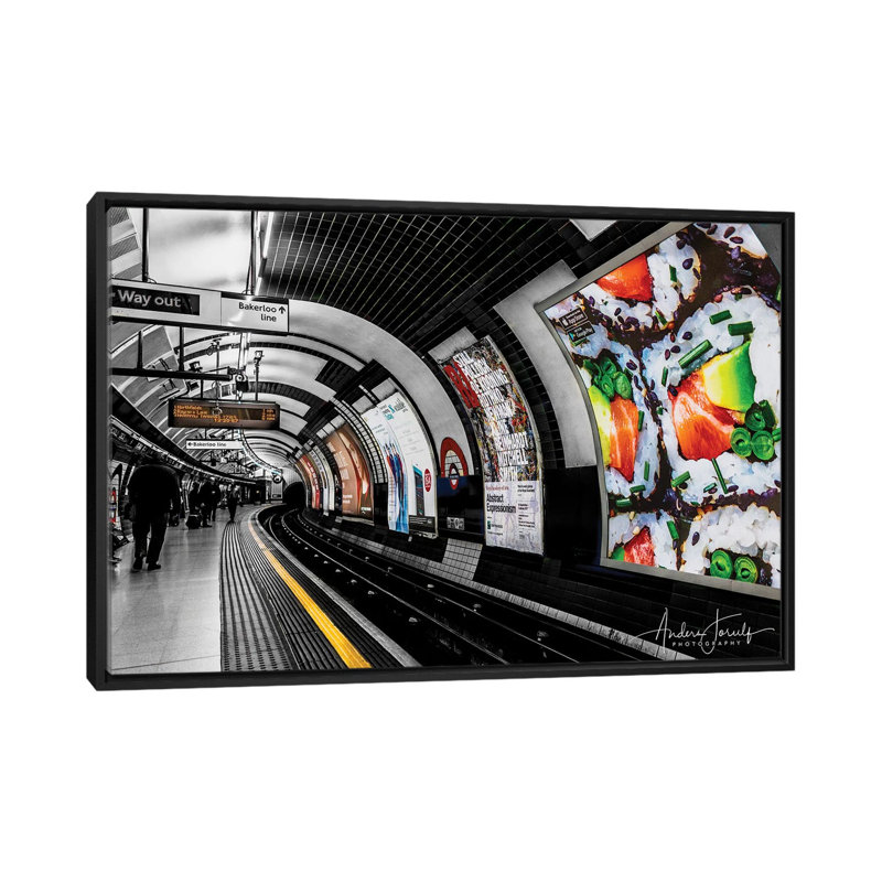 « the way out to bakerloo » par anders jorulf, impression sur toile tendue, H 18 po x l 26 po x P 1,5 po, Pas de tapis