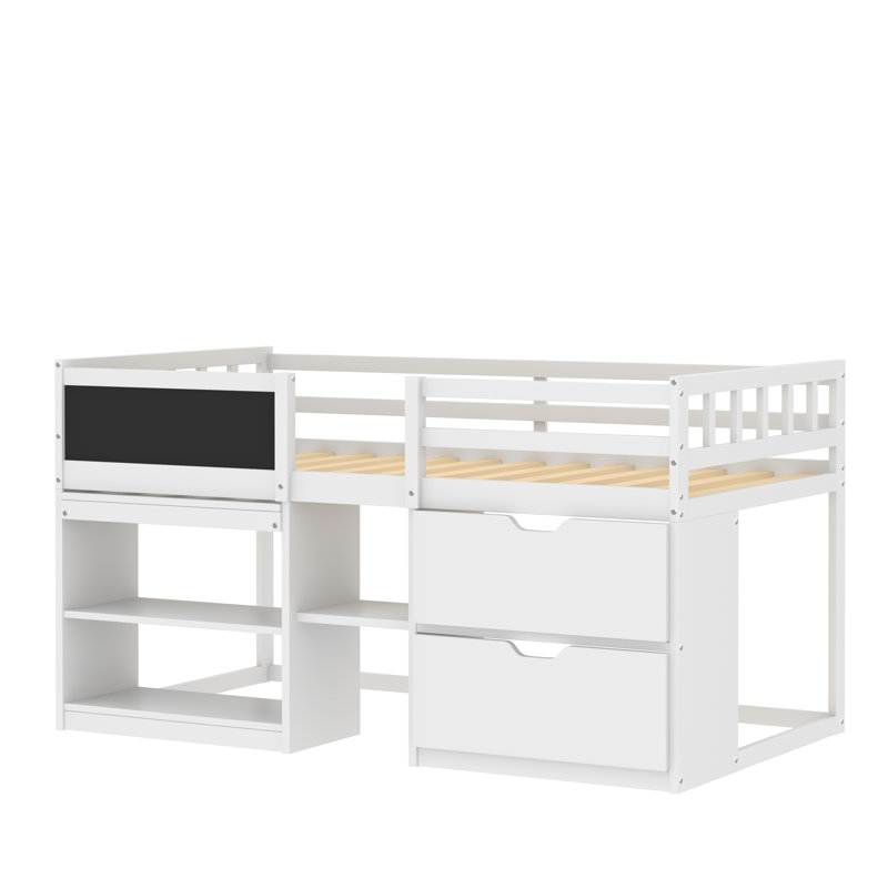 Evren Kids Twin Loft Bed, White
