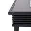 Table de foyer d'extérieur au propane en aluminium H 20 po x l 26,8 po avec couvercle