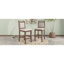 Ensemble de table de salle à manger à hauteur de comptoir en bois 3 pièces avec 2 chaises rembourrées pour petit endroit Topmax-1695158615-1695158610
