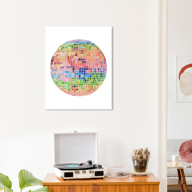 Flurin Disco Ball IV sur toile, H 24 po x l 20 po x P 0,8 po