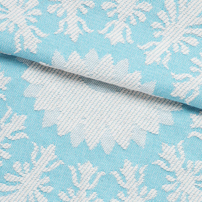 Alistair Lightweight Cotton Blend Jacquard Traditional Medallion Bedspread Set, Aqua