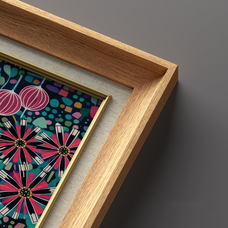 «Modern Modern Botanical», ensemble de 2 reproductions d'art encadrées sur papier 26 po x 36 po, H 36 po x l 26 po, Naturel