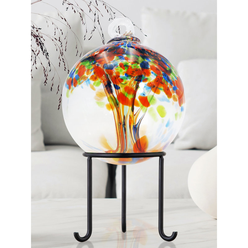 Ornement en verre royal, H 7,5 po x l 6 po x P 6 po