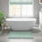 1 PCS 100% Cotton Tufted 3000 GSM Reversible Bath Rug Green-102629775
