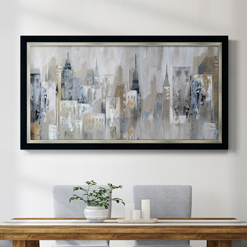 Bay City Reflection - Reproduction de photo sur toile, H 29 po x l 53 po x P 2,5 po