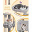 162 cm Cat Tree for Indoor Cats, Cat Tower with Large Hiding Cave, Scratching Post with Large Platforms, Multi-Level Cats Activity Center, Sisal Rope, Hammock-571541379