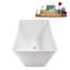 Baignoire autoportante 63 "avec drain interne Streamline-112235267