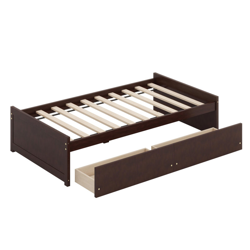 Functional Storage Bed With Built-In Organization, Espresso