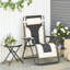 Chaise longue d'extérieur en polyester Saryna