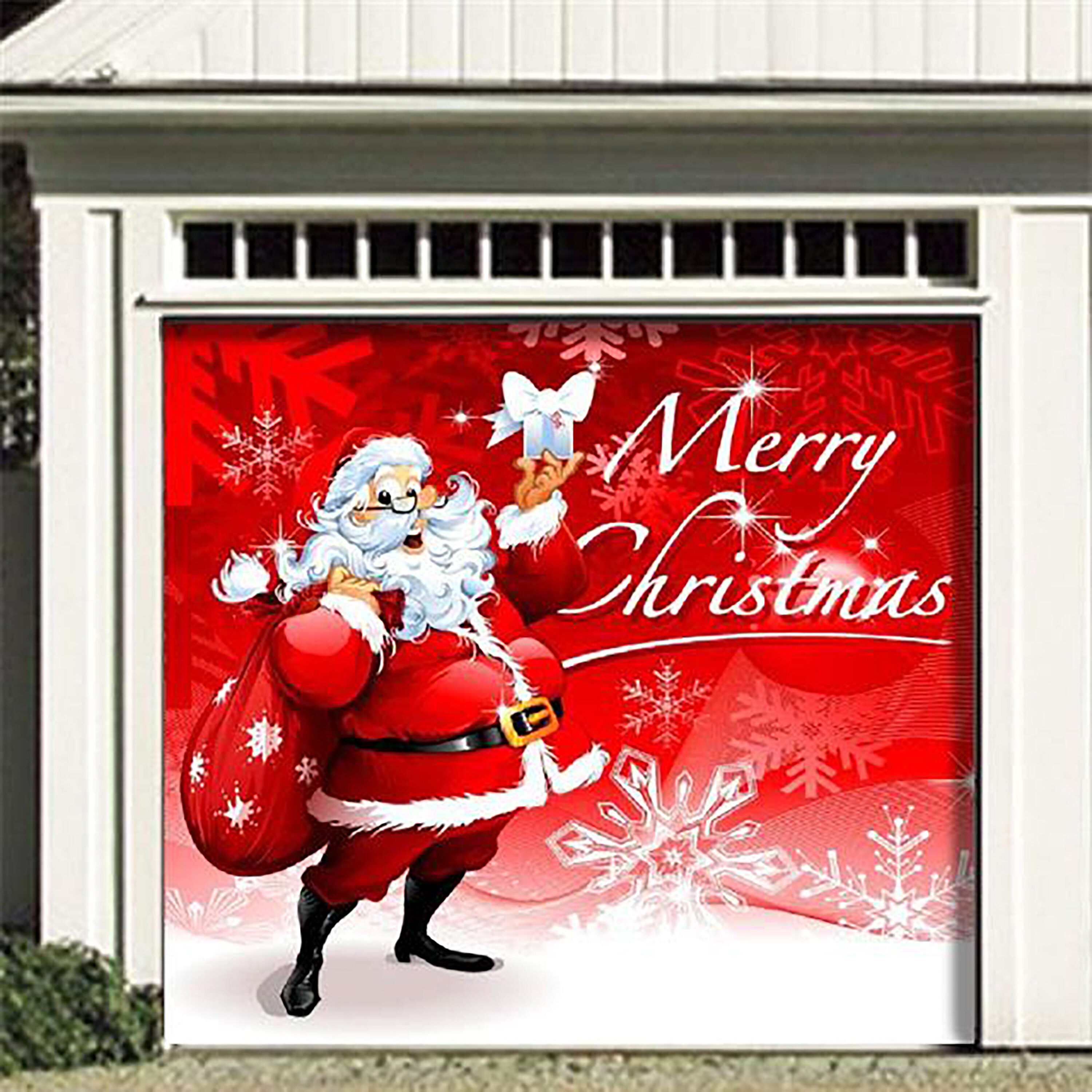 The Holiday Aisle® 12 Piece Snowman Face Garage Door Mural Set