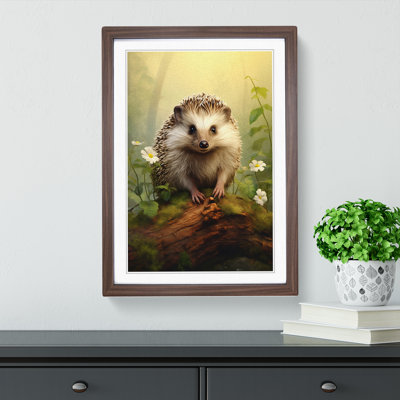 Hedgehog Tachisme No.2 - Framed Print
